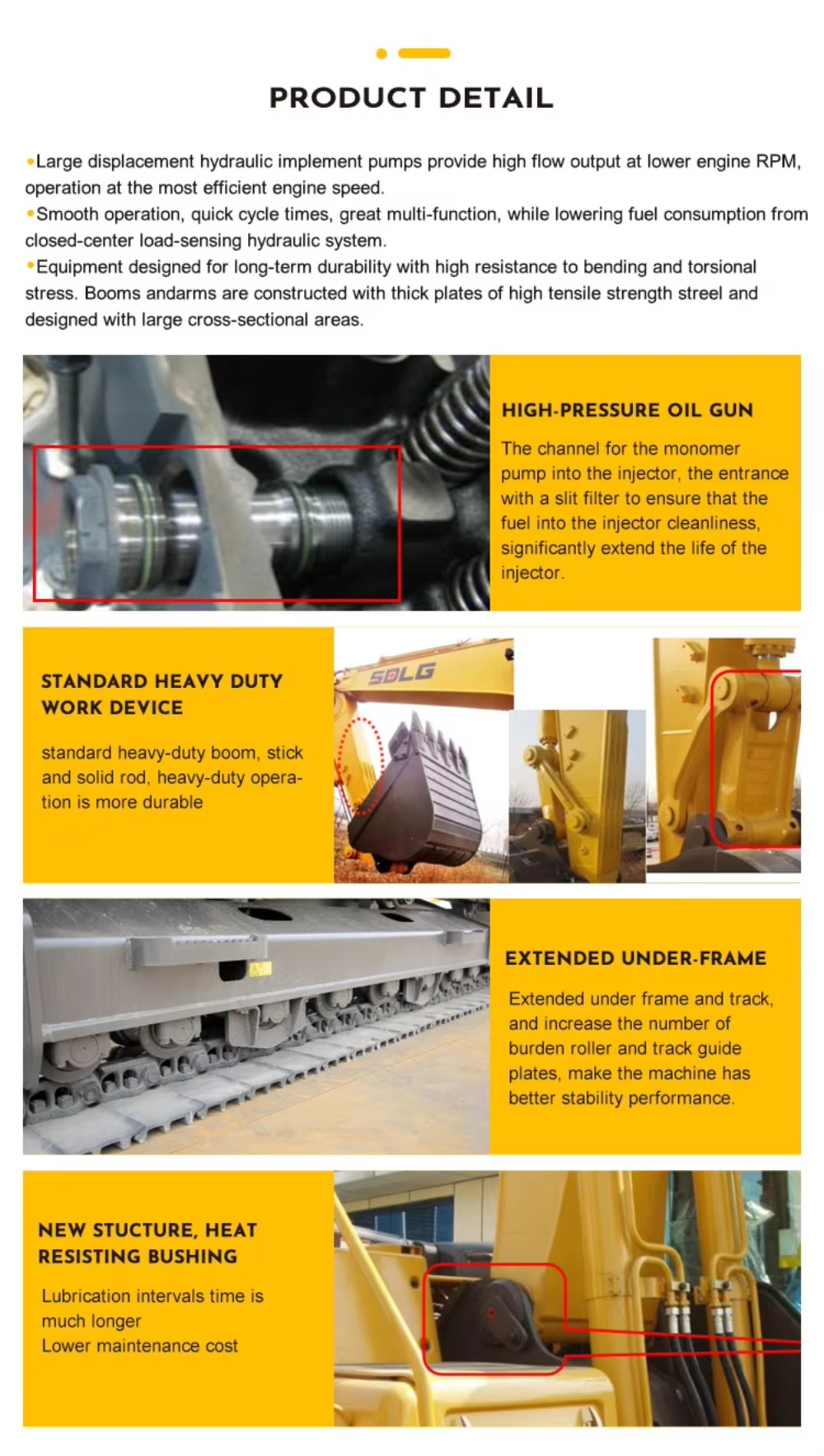 36ton excavator E6360F